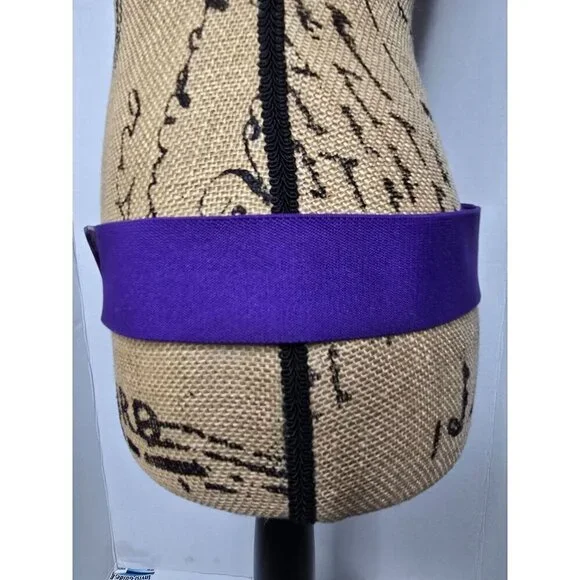 Vintage 1980s Bright Purple Funky Stretchy Belt - Picture 4 of 8